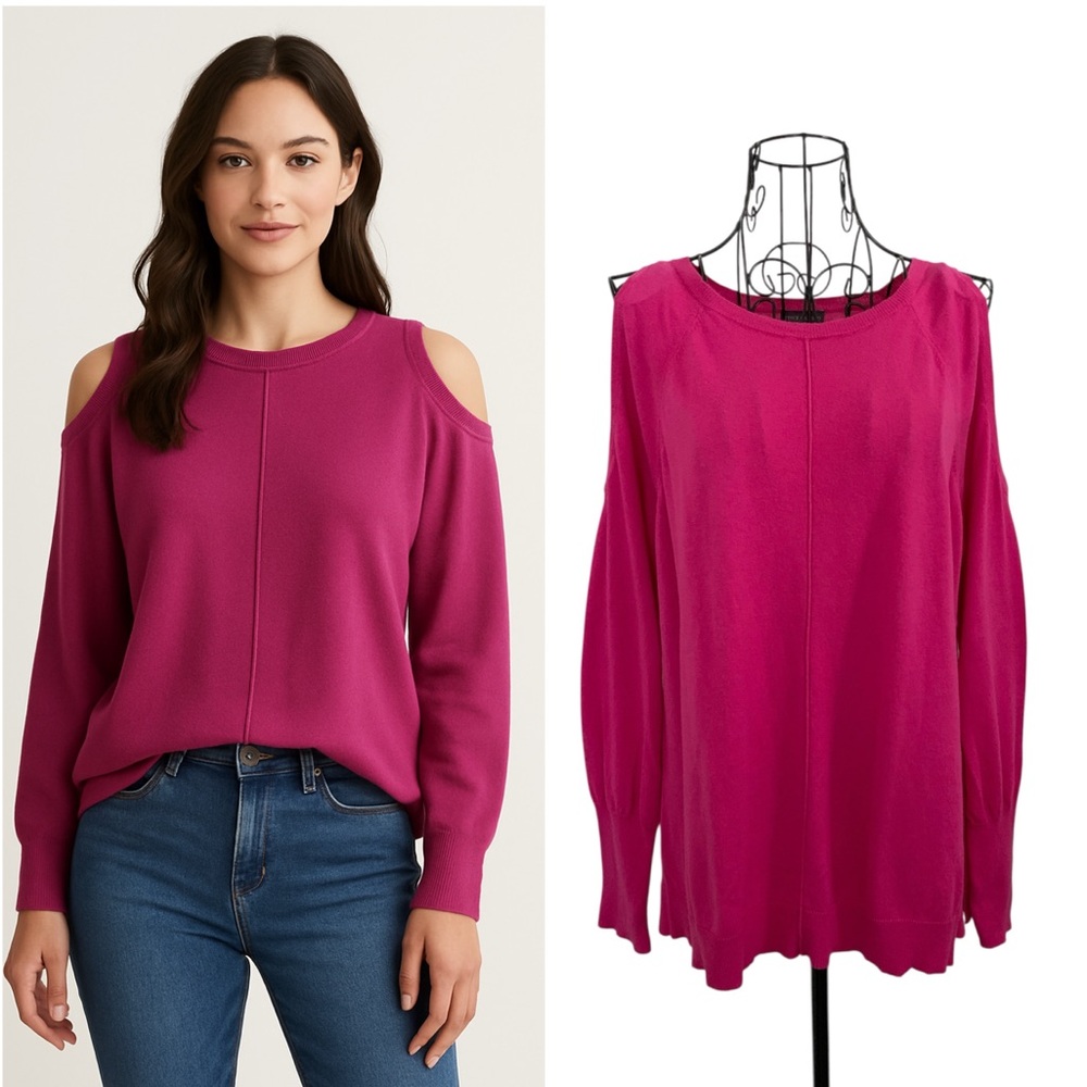 Vince Camuto Cold Shoulder Long Sleeve Sweater